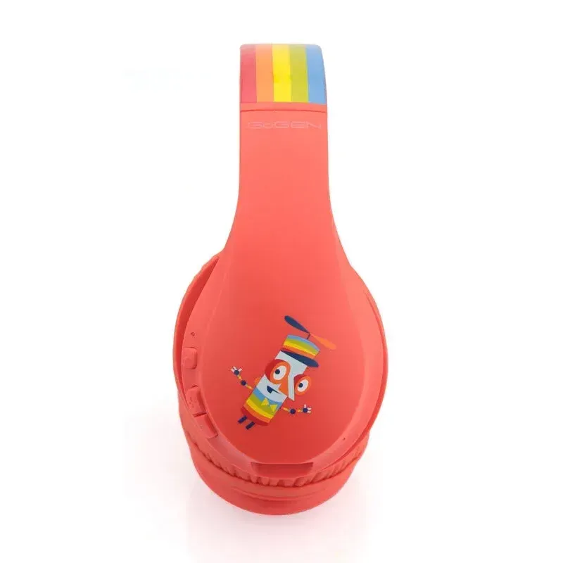 TV, Audio-Video si Foto - Portabile audio - Casti audio - Casti audio fara fir pentru copii GoGEN Decek, Bluetooth 5.2, volum limitat, rosu - Infinity.ro