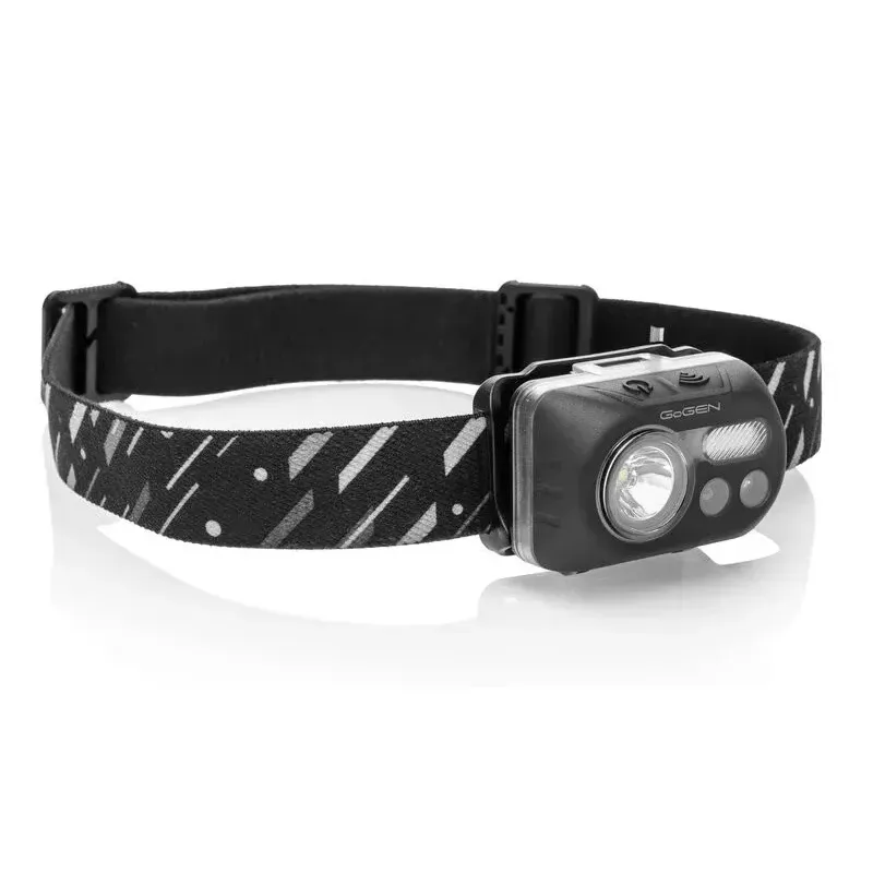 Casa si Gradina - Corpuri si surse de iluminat - Iluminat exterior - Lanterne - Lanterna de cap GOGHL01B, 220 lm, 3 x AAA, senzor de miscare, neagra - Infinity.ro