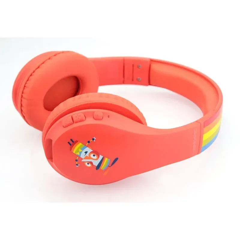 TV, Audio-Video si Foto - Portabile audio - Casti audio - Casti audio fara fir pentru copii GoGEN Decek, Bluetooth 5.2, volum limitat, rosu - Infinity.ro