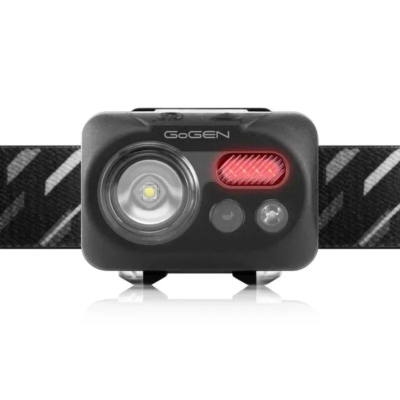 Casa si Gradina - Corpuri si surse de iluminat - Iluminat exterior - Lanterne - Lanterna de cap GOGHL01B, 220 lm, 3 x AAA, senzor de miscare, neagra - Infinity.ro