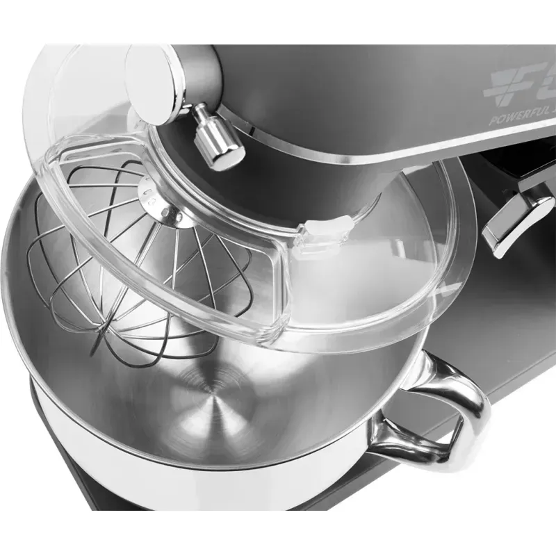 Electronice si Electrocasnice - Electrocasnice bucatarie - Mixere, tocatoare & roboti de bucatarie - Roboti de bucatarie - Robot de bucatarie ECG FORZA 6600 Metallo Scuro, 1800 W, 6,5 litri, LCD, sistem de amestecare planetar - Infinity.ro