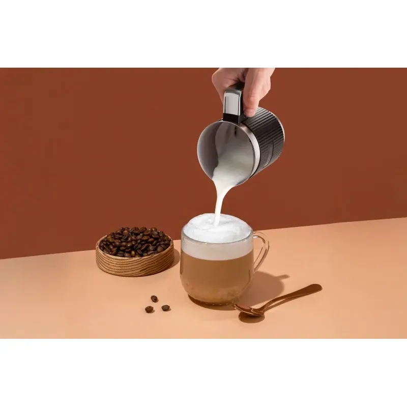 Electronice si Electrocasnice - Electrocasnice bucatarie - Preparare bauturi - Espressoare - Aparat pentru spuma de lapte ETA Cremeo 8189 90000, 500W, 350 ml, 5 functii, otel inoxidabil, negru - Infinity.ro