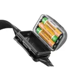 Casa si Gradina - Corpuri si surse de iluminat - Iluminat exterior - Lanterne - Lanterna de cap GOGHL01B, 220 lm, 3 x AAA, senzor de miscare, neagra - Infinity.ro