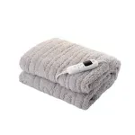 Ingrijire personala si Cosmetice - Sanatate si wellness - Articole wellness - Incalzitoare corporale - Patura cu incalzire electrica ETA Shaggy 4325, 130X160 cm, 120 W, 9 niveluri de temperatura, gri - Infinity.ro