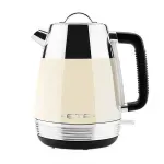 Casa si Gradina - Bucatarie si vesela - Vase pentru gatit - Ibrice - Cana electrica fierbator ETA Storio 918640, 2150 W, 1.7 L, otel inoxidabil, design retro, bej - Infinity.ro