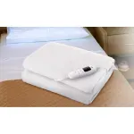 Casa si Gradina - Textile si covoare - Pături și cuverturi - Pături - Patura cu incalzire electrica ETA Shawn 5325, 80x160 cm, 60 W, 9 niveluri de temperatura, alba - Infinity.ro