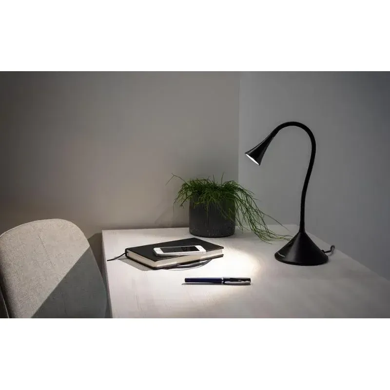 Casa si Gradina - Corpuri si surse de iluminat - Veioze si lampi - Veioze - Lampa de masa GoGEN LL88B, 3.2W, gat flexibil, culoare neagra, clasa energetica A ++ - Infinity.ro