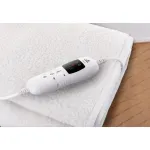 Casa si Gradina - Textile si covoare - Pături și cuverturi - Pături - Patura cu incalzire electrica ETA Shawn 5325, 80x160 cm, 60 W, 9 niveluri de temperatura, alba - Infinity.ro