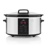 Casa si Gradina - Bucatarie si vesela - Vase pentru gatit - Oale si cratite - Oala electrica pentru gatire lenta ETA Largo 2138 90000, 6 litri, 245 W, design din otel inoxidabil, afisaj LED - Infinity.ro