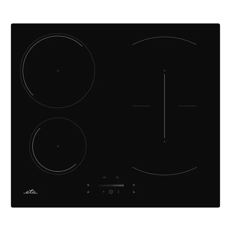 Plita cu inductie incorporabila ETA 579290000, 4 zone de gatit, 1 zona flexi, 7.4Kw, Touch control, 60cm, negru