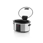 Casa si Gradina - Bucatarie si vesela - Vase pentru gatit - Oale si cratite - Oala electrica pentru gatire lenta ETA Largo 2138 90000, 6 litri, 245 W, design din otel inoxidabil, afisaj LED - Infinity.ro