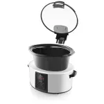 Casa si Gradina - Bucatarie si vesela - Vase pentru gatit - Oale si cratite - Oala electrica pentru gatire lenta ETA Largo 2138 90000, 6 litri, 245 W, design din otel inoxidabil, afisaj LED - Infinity.ro