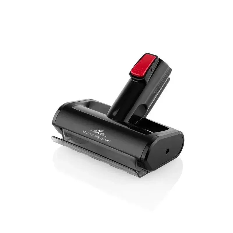 Electronice si Electrocasnice - Ingrijirea locuintei - Aspiratoare - Aspirator vertical 2 in 1 fara fir ETA Elastic 2231, Li-ion 21.6 V, 0.45 l, tub flexibil, negru cu rosu - Infinity.ro