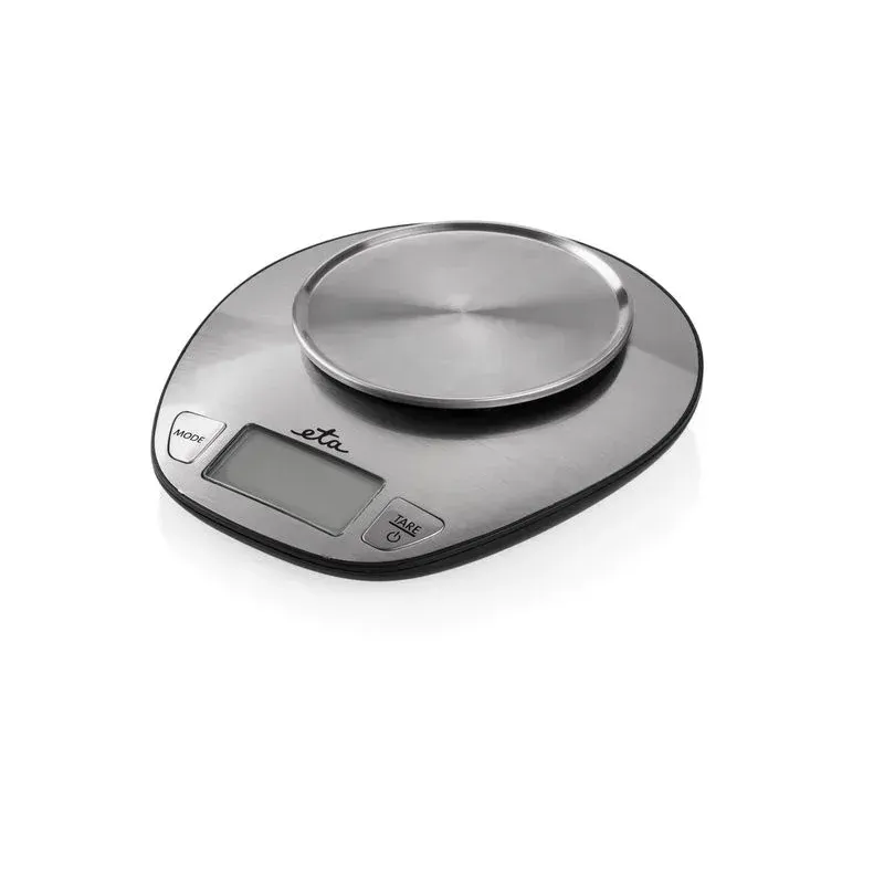 Electronice si Electrocasnice - Electrocasnice bucatarie - Mixere, tocatoare & roboti de bucatarie - Cantare de bucatarie - Cantar de bucatarie ETA DORI 6778, 5 Kg, precizie 1g, TARA, otel inoxidabil - Infinity.ro