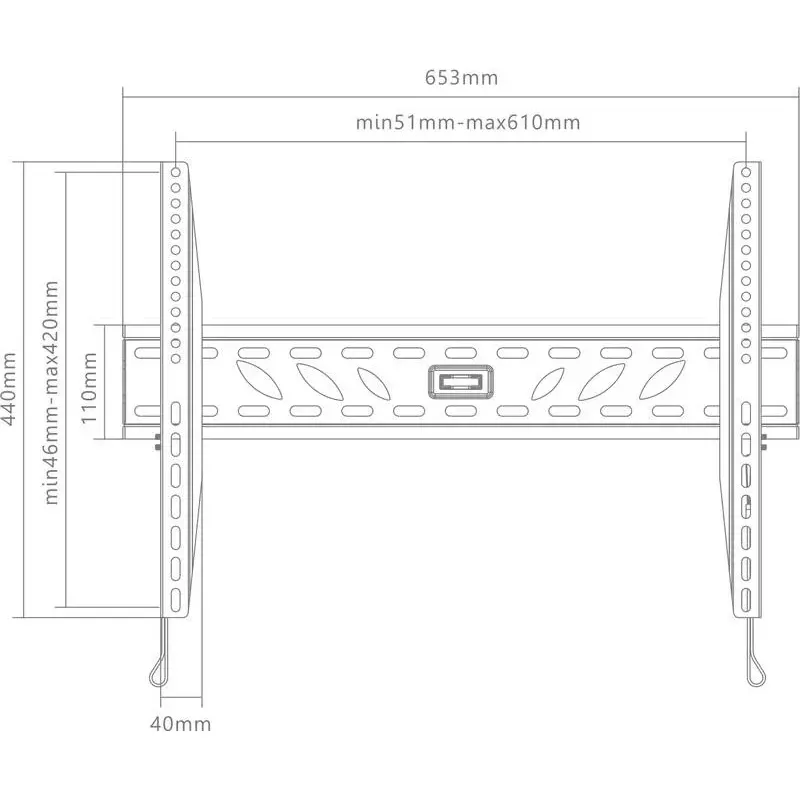TV, Audio-Video si Foto - Accesorii TV si audio - Suporturi TV - Suport TV fix GoGEN XL, diagonala 37" la 70" (94-178 cm), 40 Kg, VESA, negru - Infinity.ro
