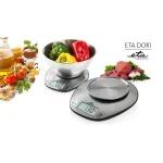 Electronice si Electrocasnice - Electrocasnice bucatarie - Mixere, tocatoare & roboti de bucatarie - Cantare de bucatarie - Cantar de bucatarie ETA DORI 6778, 5 Kg, precizie 1g, TARA, otel inoxidabil - Infinity.ro