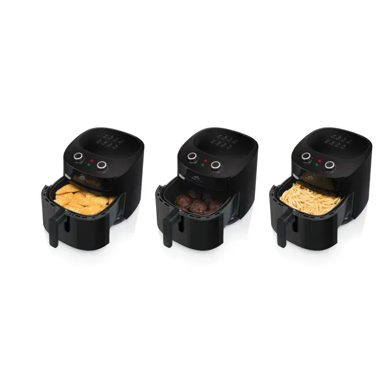 Electronice si Electrocasnice - Electrocasnice bucatarie - Aparate de gatit & desert - Friteuze - Friteuza cu aer cald ETA Fritta 2168 90000, 7.2 litri, 1800 W, 160-220 °C, 8 programe, negru - Infinity.ro