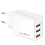 Laptop, Telefoane si Tablete - Telefoane mobile si accesorii - Accesorii Telefoane - Incarcatoare telefoane - Incarcator de retea GoGEN ACH 301W, 3 x USB, 5V/3.1 A, 15.5 W, alb - Infinity.ro