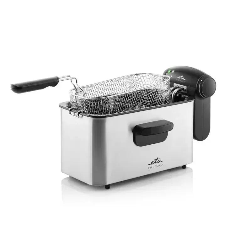 Electronice si Electrocasnice - Electrocasnice bucatarie - Aparate de gatit & desert - Friteuze - Friteuza ETA Fritola 3172, 2000W, 3 litri, otel inoxidabil, control temperatura 150–190 °C - Infinity.ro