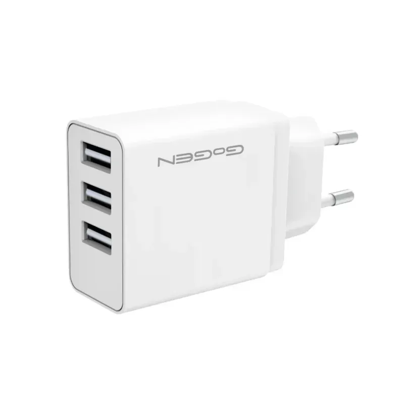 Laptop, Telefoane si Tablete - Telefoane mobile si accesorii - Accesorii Telefoane - Incarcatoare telefoane - Incarcator de retea GoGEN ACH 301W, 3 x USB, 5V/3.1 A, 15.5 W, alb - Infinity.ro