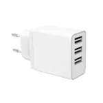 Laptop, Telefoane si Tablete - Telefoane mobile si accesorii - Accesorii Telefoane - Incarcatoare telefoane - Incarcator de retea GoGEN ACH 301W, 3 x USB, 5V/3.1 A, 15.5 W, alb - Infinity.ro