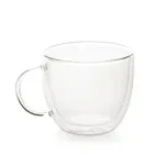 Casa si Gradina - Bucatarie si vesela - Cani si pahare - Cani si cesti - Set 2 cesti pentru ceai ETA 9153 91000, 2 x 400 ml, sticla borosilicata cu pereti dubli - Infinity.ro