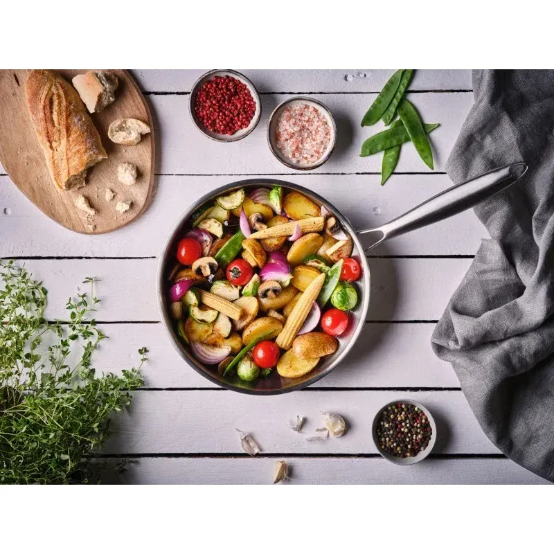 Casa si Gradina - Bucatarie si vesela - Vase pentru gatit - Tigai si seturi - Tigaie ETA Honeycomb 3929 90000, 24 cm, otel inoxidabil de inalta calitate, potrivita pentru toate tipurile de incalzire - Infinity.ro