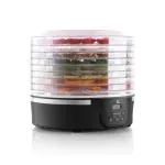 Electronice si Electrocasnice - Electrocasnice bucatarie - Aparate de gatit & desert - Deshidratoare - Deshidrator de alimente ETA Secca Plus 8301 90000, 380 W, 8 niveluri, 35-70 °C, afisaj LED, negru - Infinity.ro