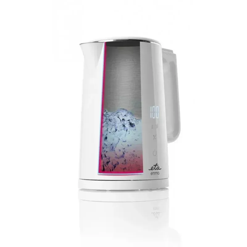 Casa si Gradina - Bucatarie si vesela - Vase pentru gatit - Ibrice - Fierbator electric ETA Emma 5595 90010, 2200 W, 1.5 L, pereti dubli, 40 - 100 ° C, afisaj LED, alb - Infinity.ro