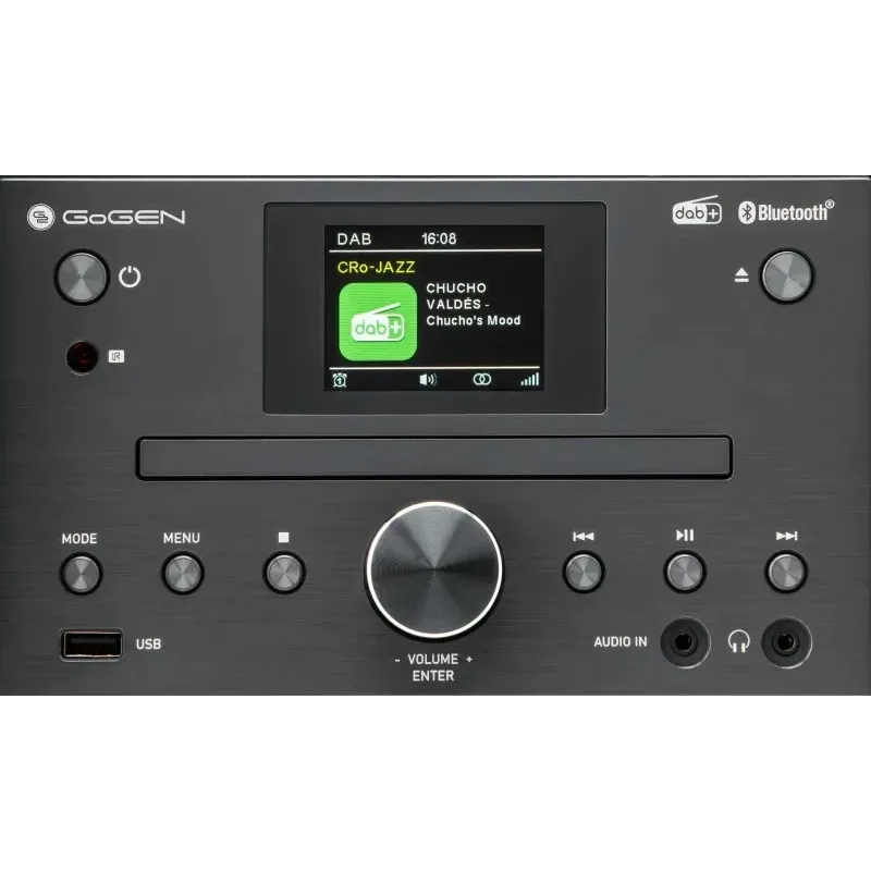 TV, Audio-Video si Foto - Home cinema si Soundbar - Sisteme audio - Sistem audio GoGEN MSC 472 BTDAB, 2 x 15 W, Bluetooth, CD, DAB+/FM, LCD color, telecomanda, gri - Infinity.ro