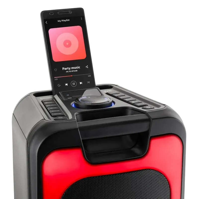 TV, Audio-Video si Foto - Portabile audio - Boxe portabile - Boxa portabila JVC XS-EP424B, 140W, Bluetooth, USB, Radio FM, Microfon, AUX IN, Negru - Infinity.ro