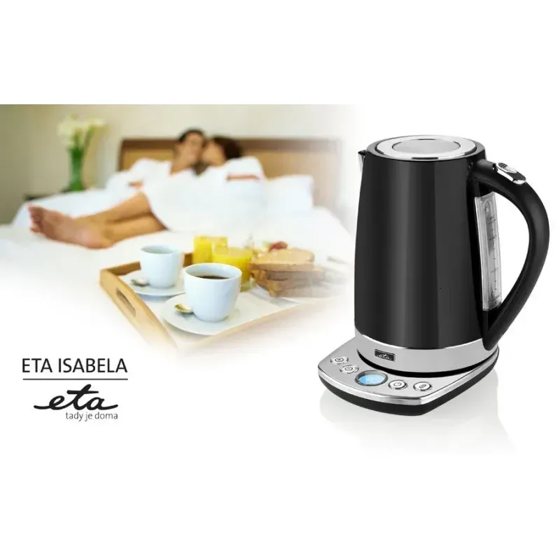 Casa si Gradina - Bucatarie si vesela - Vase pentru gatit - Ibrice - Cana electrica fierbator ETA Isabela 1587, 1,7 L, 2200 W, otel inoxidabil, control temperatura - Infinity.ro