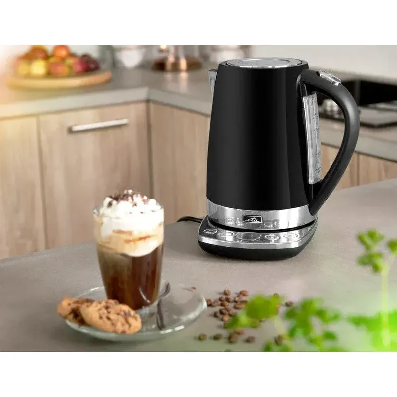 Casa si Gradina - Bucatarie si vesela - Vase pentru gatit - Ibrice - Cana electrica fierbator ETA Isabela 1587, 1,7 L, 2200 W, otel inoxidabil, control temperatura - Infinity.ro