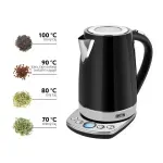 Casa si Gradina - Bucatarie si vesela - Vase pentru gatit - Ibrice - Cana electrica fierbator ETA Isabela 1587, 1,7 L, 2200 W, otel inoxidabil, control temperatura - Infinity.ro