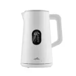 Casa si Gradina - Bucatarie si vesela - Vase pentru gatit - Ibrice - Cana fierbator ETA Elsa 5597 90010 alba, 1,5 L, 1800 W, izolare cu pereti dubli, 40 - 100 ° C, otel inoxidabil - Infinity.ro