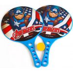 Jucarii, Copii si Bebe - Jucarii si jocuri - Jucarii de exterior - Jucarii pentru plaja si nisip - Set palete cu minge, Capitanul America - Infinity.ro
