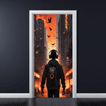 Casa si Gradina - Decoratiuni - Stickere decorative - Folie imprimata color pentru decor Usa, dimensiune 200 x 90cm, model: AVX-DR29 - Infinity.ro