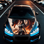 Auto si Moto - Piese auto si accesorii - Piese auto - Tuning - Folie Capota Auto "Hood Art" rezistenta la exterior, marime L (180 x 130cm) - Cod: AVX-CAPOTA-011L - Infinity.ro