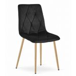 Casa si Gradina - Mobilier - Scaune si fotolii - Scaune - Scaun bucatarie/living, Artool, Libra, catifea, metal, negru, 45x54x86.5 cm - Infinity.ro
