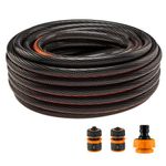 Casa si Gradina - Constructii - Scule de mana si unelte - Accesorii scule de mana - Furtun de gradina, 6 straturi, antirasucire, cu 2 cuple si adaptor, 1/2", 50 m, NEO - Infinity.ro