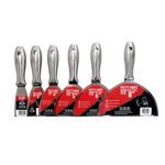 Casa si Gradina - Constructii - Scule de mana si unelte - Accesorii scule de mana - Set 6 spacluri inox, monobloc, maner metalic, 50-200 mm, Olejnik - Infinity.ro