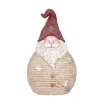 Casa si Gradina - Decoratiuni - Decoratiuni de sezon - Decoratiune Craciun, ceramica, Mos Craciun cu caciulita rosie, 26x19x42.5 cm - Infinity.ro