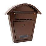 Casa si Gradina - Constructii - Depozitare, transport si protectie - Cutii postale - Cutie postala, cupru, format B6, 29x7.5x29.5 cm, Damech - Infinity.ro