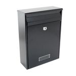 Casa si Gradina - Constructii - Depozitare, transport si protectie - Cutii postale - Cutie postala, negru, format B5, 22x9x30 cm, Damech - Infinity.ro