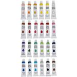 Jucarii, Copii si Bebe - Jucarii si jocuri - Jucarii & jocuri educative - Seturi pictura si desen - Set culori acrilice pentru pictura, 24 bucati, 12 ml, Maaleo - Infinity.ro