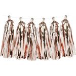 Casa si Gradina - Decoratiuni - Decoratiuni petrecere - Bannere si ghirlande decorative - Ghirlanda franjuri pentru decorat roz auriu - Infinity.ro