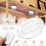 Casa si Gradina - Corpuri si surse de iluminat - Veioze si lampi - Lampi de veghe - Set 6 Lampi LED Wireless, autoadezive, cu telecomanda, pentru iluminat scari sau mobilier - Infinity.ro