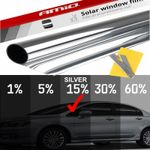 Auto si Moto - Piese auto si accesorii - Caroserie - Oglinzi si accesorii - Folie tip oglinda pentru geamuri Silver 0.5x3m(15%) - Infinity.ro