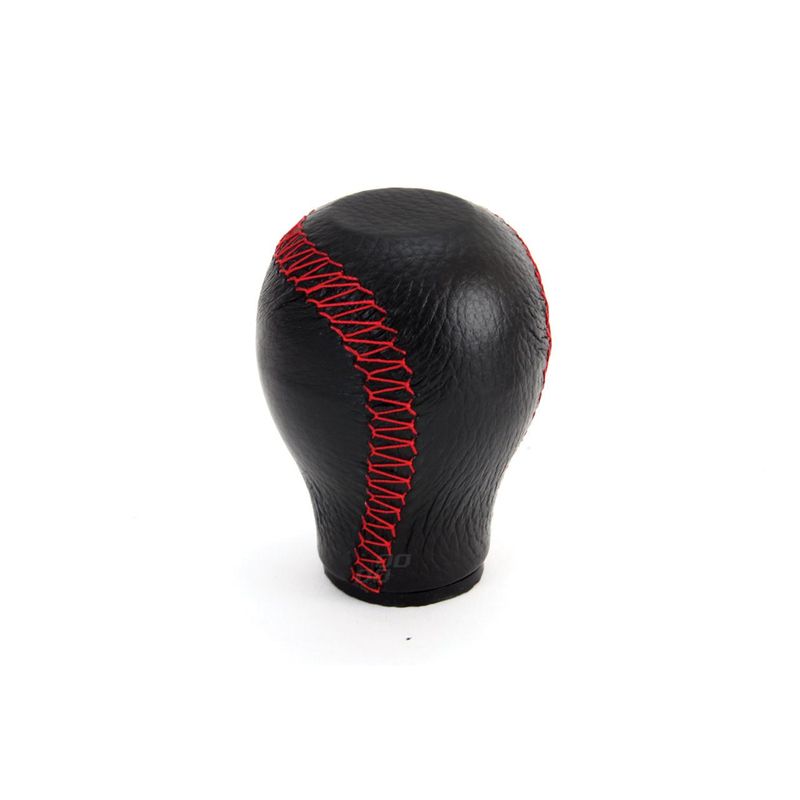 Auto si Moto - Piese auto si accesorii - Interior auto - Bord si accesorii - Nuca schimbator de viteza din piele cu cusatura rosie - Infinity.ro