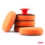 Auto si Moto - Intretinere auto - Masini de polisat si accesorii - Set bureti pentru curatare, polisare si slefuire, 5 x 100 mm, cu maner - Infinity.ro